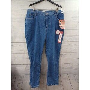 NWT Womens Riders By Lee Relaxed Fit Instantly Slims You Stretch Denim Jeans 20W